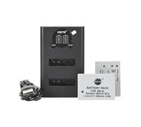 DSTE - Batteria di ricambio NB-5L + caricatore doppio USB, confezione da 2, compatibile con fotocamera digitale Canon PowerShot S100, S110, SD900 is, SD950 is