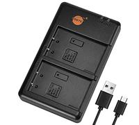 DSTE BCM-5 Batteria USB Dual Caricatore Compatibile per PS-BLS1, BLS-1, PS-BLS5, BLS-5, BLS-50, Fujifilm NP-140, Olympus E-400 E-410 E-P1 E-P2 E-P3