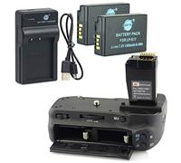 DSTE BG-E18 Vertical Impugnatura Batteria + 2x LP-E17 Batteria + USB Caricabatteria per Canon EOS M3 750D 760D Rebel T6i T6s 8000D Kiss X8i