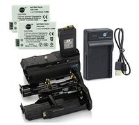 DSTE BG-E8 Battery Grip + 2X LP-E8 Battery + USB Charger Compatibile per Canon EOS 550D 600D 650D 700D Rebel T2i T3i T4i T5i
