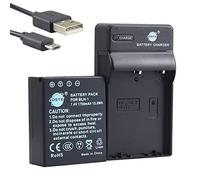 DSTE BLH-1 Li-Ion Batteria Tuta e Caricatore Micro USB per Olympus EM1 Mark II