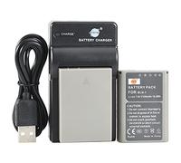 DSTE BLN-1 Li-Ion Batteria (2-Pacco) e Caricabatterie USB per Olympus E-M1 E-M5 Om-D Pen E-P5 II