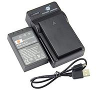 DSTE BLS-1 Batteria (2 pezzi) e caricatore compatibili con Olympus E-420, E-450, E-600, E-620, E-P1, E-P2, E-P3, E-PL1, E-PL3, E-PM1
