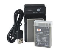 DSTE BLS-5 Li-ion Batteria (2-Pacco) e Caricabatterie USB per Olympus E-400 E-410 E-420 E-450 E-600 E-620 E-P1 E-P2 E-P3