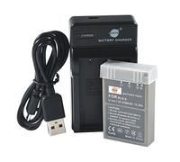 DSTE BLS-5 Li-ion Batteria e Caricabatterie USB Compatibile per Olympus E-400 E-410 E-420 E-450 E-600 E-620 E-P1 E-P2 E-P3