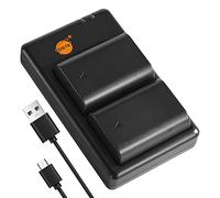 DSTE BLX-1 BLX1 (2280mAh/7.2V) Li-ion Battery & Charger Set compatibile con fotocamera Olympus OM-1