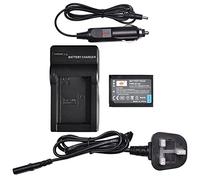 DSTE BP-1030 BP1030 BP1130 ED-BP1030 Batteria ricaricabile agli ioni di litio + caricabatteria da viaggio e da auto compatibile con fotocamera digitale Samsung NX200
