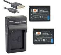 DSTE BP-1030 Li-ion Batteria (2-Pacco) e Caricabatterie USB Compatibile per Samsung NX200 NX210 NX300 NX300M NX500 NX1000 NX1100 NX2000