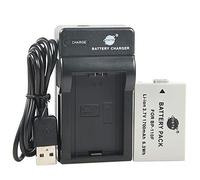 DSTE BP-110 - Batteria agli ioni di litio e caricatore micro USB, compatibile con Canon BP-110F iVIS HF R21 VIXIA HF R20 R21 R200 LEGRIA HF R26 R27 R28 R205 R206
