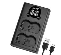 DSTE BP-511 BP511a Dual Quick Charger Compatibile con Canon EOS 10D 20D 300D 30D 40D 50D D30 D60 PowerShot G1 G2 G3 G5 G6
