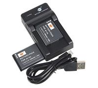 DSTE BP-70A Li-ion Batteria (2-Pacco) e Caricabatterie USB Compatibile per Samsung ST30 ST60 ST65 ST66 ST70 ST71 ST72 ST76 ST80 ST90