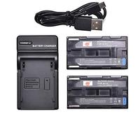 DSTE BP-915 - Batteria agli ioni di litio (2 pezzi) e micro USB, compatibile con Canon C2 DM-MV1 DM-MV10 E1 E2 E30 FV1 FV500 Ultura V40 V420 ES410 UC-X2Hi UC-X30Hi UC-X45Hi UC-X45Hi Fotocamera