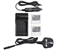 DSTE® Caricabatterie DC50U + 2x IA-BP85ST Batteria per Samsung BP85ST, IA-BP85NF, VP-HMX08, VP-HMX10, VP-HMX10C, VP-HMX20C, VP-MX10, VP-MX20, VP-MX25, HMX-H100, HMX-H104, HMX-H105, HMX-H106, SC-HMX10, SC-HMX20C, SC-MX10, SC-MX20, SMX-F30, SMX-F33, SMX-F34