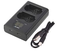 DSTE Caricatore doppio USB con display LCD Compatibile per NP-W235,NPW235 Batteria e FUJI XT4 Fujifilm X-H2 X-H2S Digital Macchina Fotografica