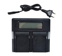 DSTE - Caricatore rapido da 1,5 A, doppio caricatore con display LCD, compatibile con Canon BP-A30, BP-A60, BP-A90, Canon EOS C200, C200B, XF705 4K UHD, C220B, C300 Mark II PL Cinema