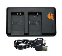 DSTE CB-2LH - Caricatore USB Dual compatibile con Canon NB-13L NB 13L batteria CB-2LG - Alimentazione da micro USB a USB A 2.0