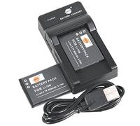 DSTE (confezione da 2) batteria agli ioni di litio e caricabatterie micro USB, compatibile con Olympus LI-70B D-700 D-705 D-710 D-715 D-745 FE-5040 VG-110 VG-120 VG-130 VG-160 X-940 X-990