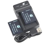 DSTE Confezione da 2 batterie agli ioni di litio e caricatore micro USB, compatibile con Panasonic DMW-BCG10, DMW-BCG10E, DMW-BCG10PP, Lumix DMC-ZS1, DMC-ZS3, DMC-ZS5, DMC-ZS6, DMC-ZS7, DMC-ZS8