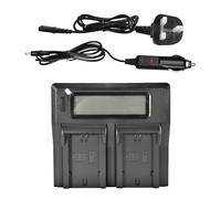 DSTE DC167 - Caricabatterie doppio per batteria Sony NP-FZ100 Alpha 9, A9, Alpha 9R, A9R, Alpha 9S