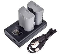 DSTE DE 2X EN-EL3E Ricambio Batteria + Dual USB Charger con Display LCD Compatibile per EN-EL3 e Nikon D30, D50, D70, D70S, D90, D80, D100, D200, D300, D300S, D700 Digital SLR Fotocamera