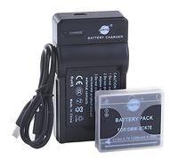 DSTE DMW-BCK7 Li-ion Batteria (2-Pacco) e Caricabatterie USB per Panasonic DMC-FH2 DMC-FH4 DMC-FH5 DMC-FH6 DMC-FH7 DMC-FH8 DMC-FH25 DMC-FH27 DMC-FP5 DMC-FP7