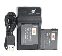 DSTE DMW-BCM13E Li-Ion Batteria (2-Pacco) e Caricabatterie USB per Panasonic Lumix DmC-FT5 DmC-TS5 DMC-TZ37 DMC-TZ40 DMC-TZ41 DMC-ZS27 DMC-ZS30