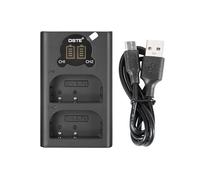 DSTE DMW-BLF19E DMW-BLF19 - Caricatore doppio USB con display LCD, compatibile con Panasonic Lumix DMC-GH3, DMC-GH3GK, DMC-GH3H, DMC-GH3HGK, alimentazione tramite cavo USB di tipo C a spina USB-A 2.0