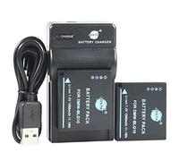 DSTE DMW-BLG10 - Batteria agli ioni di litio (confezione da 2) e caricatore micro USB compatibile per Panasonic DMW-BLG10E DMW-BLE9 DMW-BLE9E DMW-BLE9PP e Lumix DMC-GF6, DMCGF6, GF6, GF6, DMC-GX7