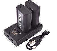 DSTE DMW-BLJ31 DMW-BLJ31e Batteria (confezione da 2) e caricatore USB compatibile con Panasonic Lumix S1, S1R, S1H, DMW-BGS1R