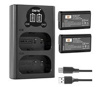 DSTE DMW-BLJ31 DMW-BLJ31e Batteria ricaricabile (2 pezzi) e caricabatterie Smart LED Dual USB compatibile con Panasonic Lumix S1, Lumix S1R, Lumix S1H, DMW-BGS1R