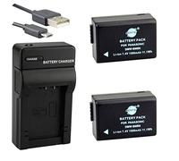 DSTE DMW-BMB9 Li-ion Batteria (2-Pacco) e Caricabatterie USB Compatibile per Panasonic Lumix DMC-FZ40 DMC-FZ45 DMC-FZ47 DMC-FZ48 DMC-FZ60 DMC-FZ62 DMC-FZ70 DMC-FZ72 DMC-FZ80 DMC-FZ100 DMC-FZ150