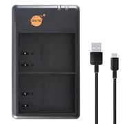 DSTE DMW-BTC15 - Caricatore USB Dual compatibile con Panasonic DMW-BLF19 DMW-BLK22 DC-S5 DC-S5KK, compatibile con batteria Sigma BP-61