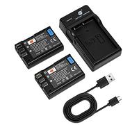 DSTE EN-EL9 Batteria (2 pezzi) e caricatore compatibili con Nikon D40, D40x, D60, D3000, D5000