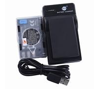 DSTE EN-EL9 ENEL9 EN-EL9A Batteria per fotocamera (2 pezzi) e caricatore compatibili con Nikon D40, D40x, D60, D3000, D5000