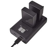DSTE EN-EL9A EN-EL9 Batteria (confezione da 2) e caricatore USB doppio LED intelligente compatibile con Nikon D40 D40x D60 D3000 D5000