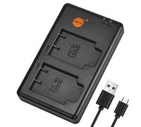 DSTE Fast Charging USB Dual Caricatore Compatibile per Nikon EN-EL19, NP-BJ1