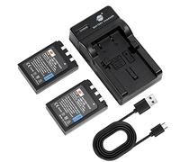 DSTE LI-10B LI-12B Batteria (2 pezzi) e caricatore compatibili con Olympus Camedia C-50, C-60, C-70, C-470, C-760, C-765, C-770, C-5000, C-7000