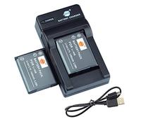 DSTE Li-40B Li-Ion Batteria (2-Pacco) e Caricabatterie USB per Olympus D-630 D-720 D-725 IR-300 FE-20 FE-150 FE-160 FE-190 FE-220 FE-230 FE-240 FE-250