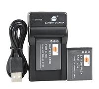 DSTE LI-70B - Batteria agli ioni di litio (confezione da 2) e caricatore micro USB compatibile per Olympus D-700 D-705 D-710