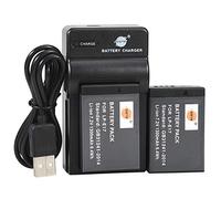 DSTE LP-E17 - Batteria agli ioni di litio (2 pezzi) e micro USB, compatibile con Canon EOS R10 M3 750D 760D 8000D Kiss X8i Rebel T6i T6s R10