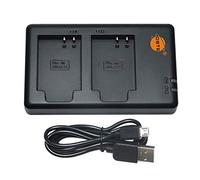 DSTE MH-65P - Caricatore USB Dual compatibile con Nikon EN-EL12, ENEL12 come MH-65 - Alimentazione tramite cavo di ricarica micro USB a USB A 2.0