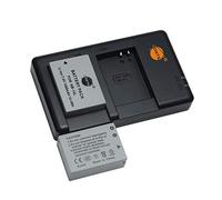 DSTE NB-10L (2 pezzi) Batteria di ricambio ricaricabile e doppio caricatore compatibile con fotocamera Canon PowerShot G1X, G3x, G3 x, G15, G16, SX40, SX50, SX60, ecc