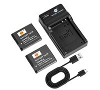 DSTE NB-8L Batteria (2 pezzi) e Caricatore compatibile con Canon PowerShot A2200, A3000, A3200, A3300