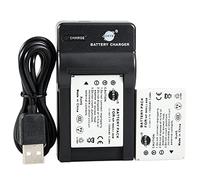DSTE NP-900 LI-80B - Batteria agli ioni di litio (confezione da 2) e caricatore micro USB compatibile per Olympus T-100, T-110, X-36