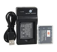 DSTE NP-BJ1 - Batteria agli ioni di litio (2 pezzi) e caricabatterie micro USB compatibile per Sony DSC-RX0 RX0 II (DSC-RX0M2) come Nikon EN-EL19 ENEL19