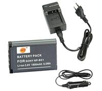 DSTE NP-BX1 Batteria + Caricabatteria Compatibile per Sony DSC-RX100 DSC-RX1R DSC-RX100 DSC-RX100 II