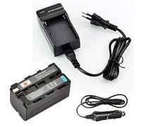DSTE NP-F750 Batteria + Caricabatteria Compatibile per Sony DCR-TRV820