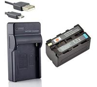 DSTE NP-F750 Li-Ion Batteria e Caricabatterie USB Compatibile per Sony CCD-SC5 CCD-TRV80PK DCR-TRV820 CCD-SC55 CCD-TRV81 CCD-SC65 CCD-TRV815 DCR-TRV9 CCD-TR3 CCD-TRV82 DCR-TRV900 CCD-TR3000