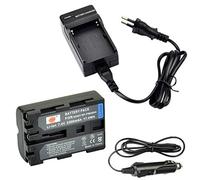 DSTE NP-FM500H Ricambio Batteria + Caricabatteria Compatibile per Sony A57 A58 A65 A77 A100 A200 A200 W A300 A350 A450 A500 A550 A560 A580 A700
