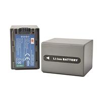 DSTE NP-FP90 Batteria di ricambio (2 pacchetti) compatibile per Sony DCR-DVD92 DCR-DVD103 DCR-DVD105 DCR-DVD203 DCR-DVD205